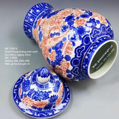 CHÓE PHỤNG HOÀNG MEN XANH